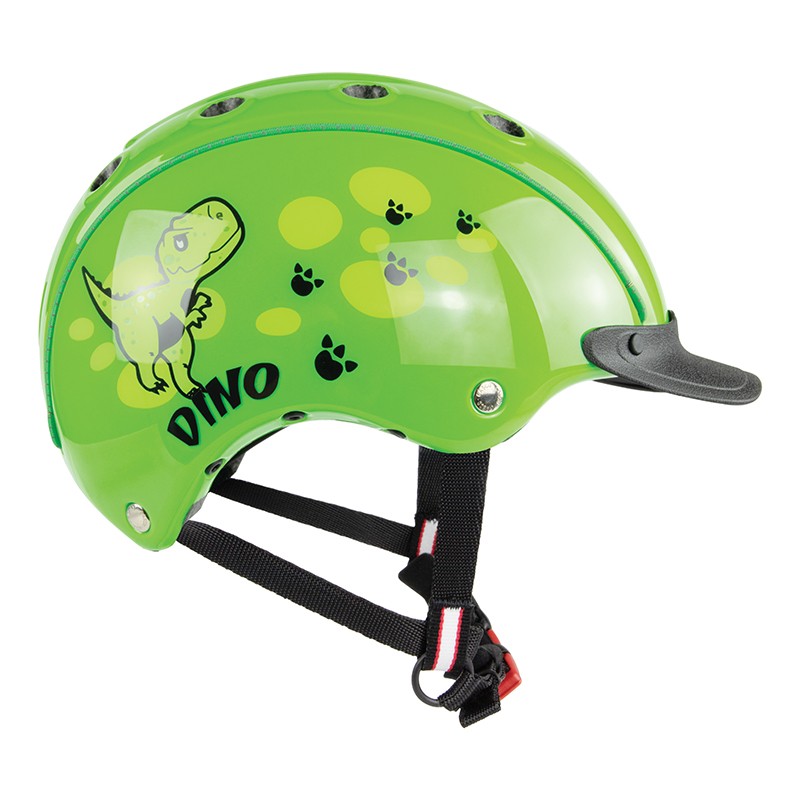 fahrradhelm miniatur Casco MINI 2 Kinderhelm für Kinder und Minis mit Dino Bild, Dinoventure – Helmheld