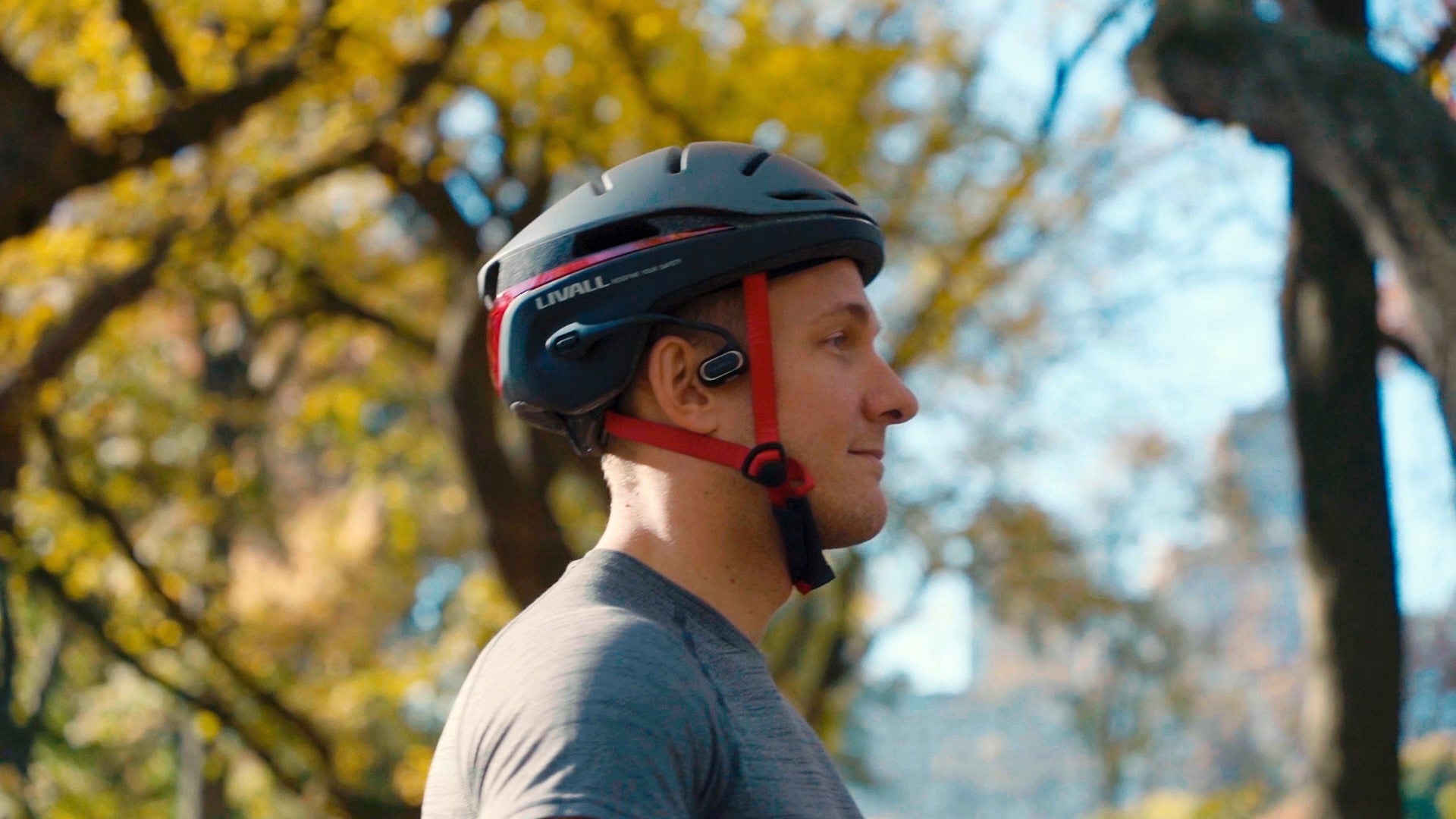 fahrradhelm kopfhörer Kopfhörer von Livall LTS21 Open Ear Sports Headphones, kabellos – Helmheld
