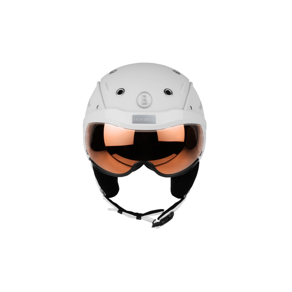 Bogner Ski-Helm B-Visor Flames White 
