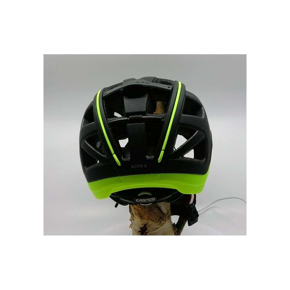 S **Weihnachtsschnäppchen** Casco Fahrradhelm Helm Activ 2 schwarz neon gelb Gr 