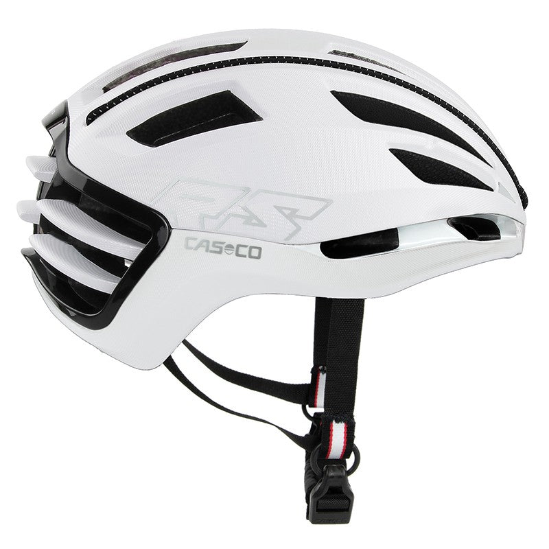 Casco - SPEEDairo2 RACE Pure White Structure ohne Visier; sehr gut belüfteter Rennradhelm; Modell 2023