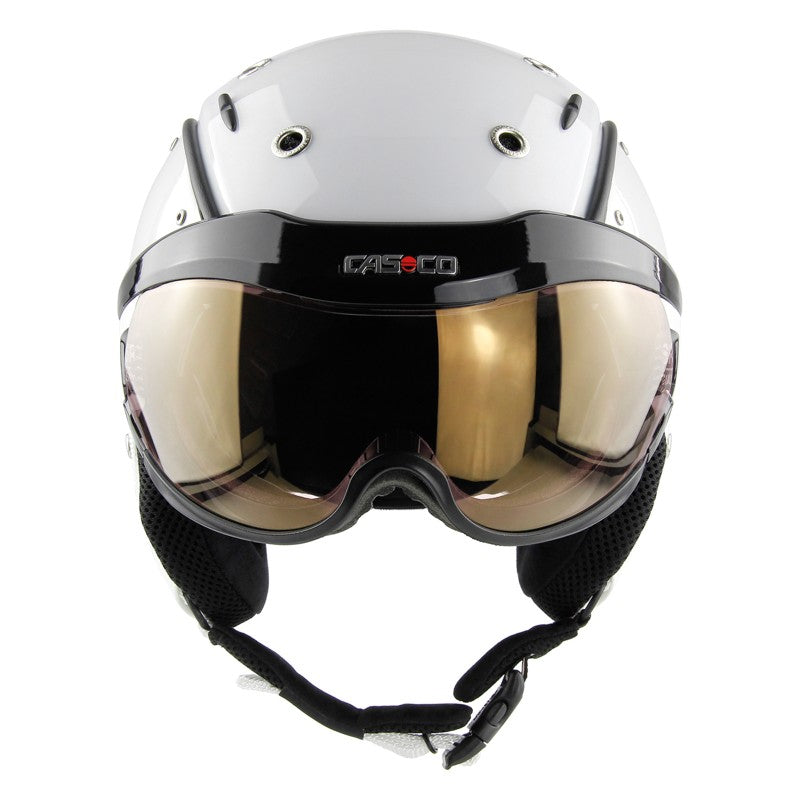 Skihelm Casco SP-6 Limited mit selbstönendem Visier, weiss-chameleon