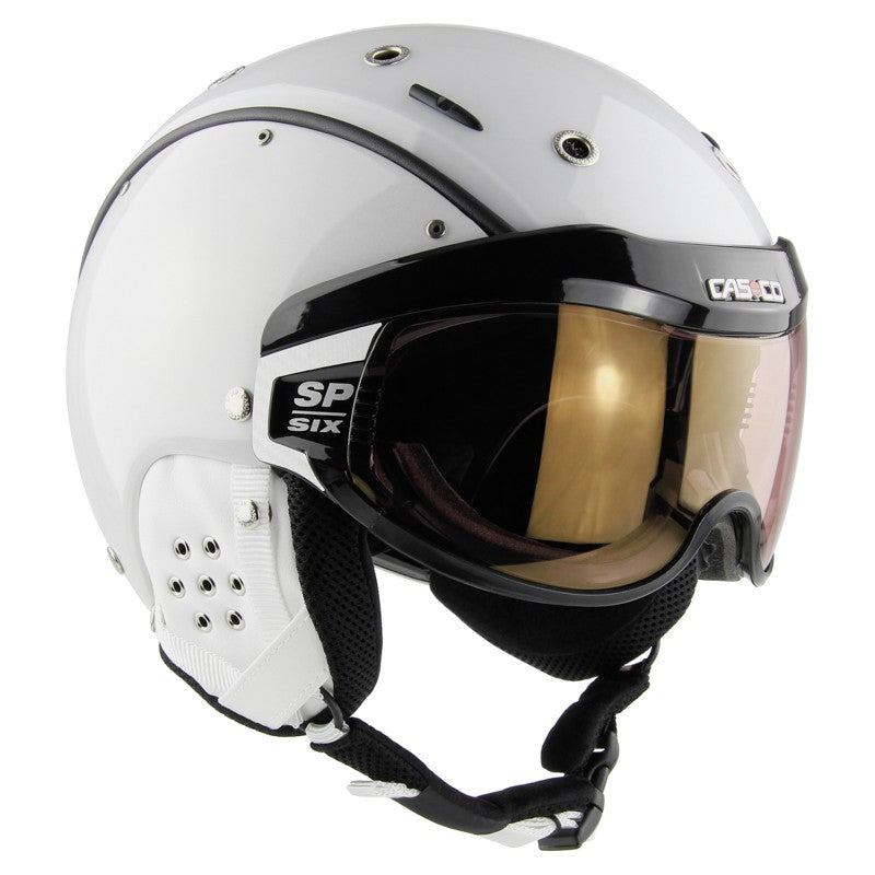 Skihelm Casco SP-6 Limited mit selbstönendem Visier, weiss-chameleon