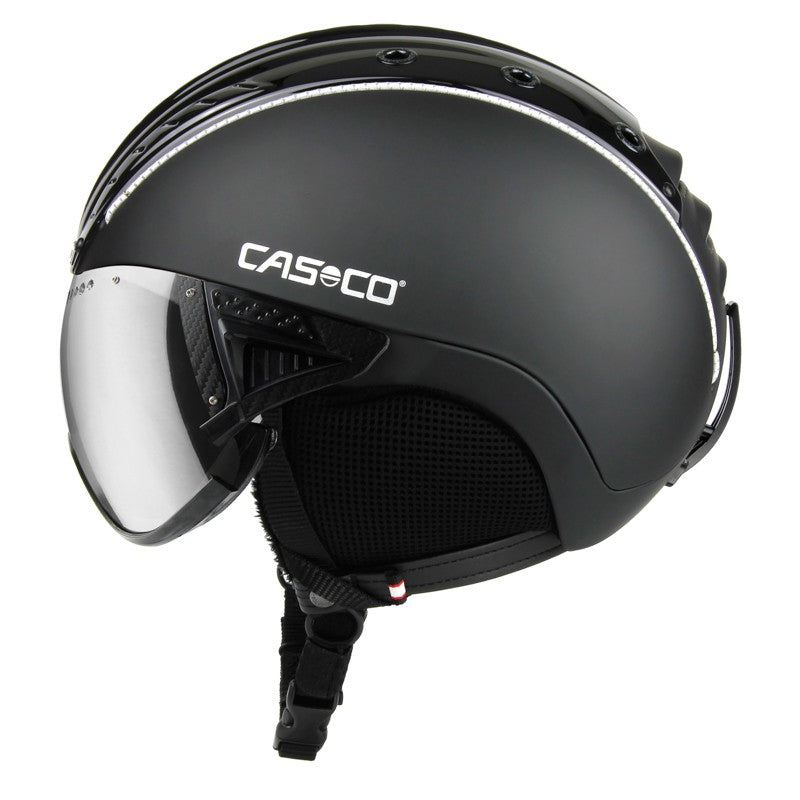 Skihelm Casco SP-2 Carbonic Visier für perfekten Schutz auf der Skipiste.