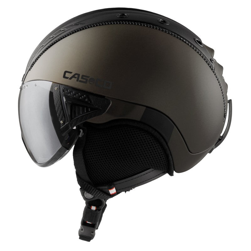 Skihelm Casco SP-2 Carbonic Visier für perfekten Schutz auf der Skipiste.