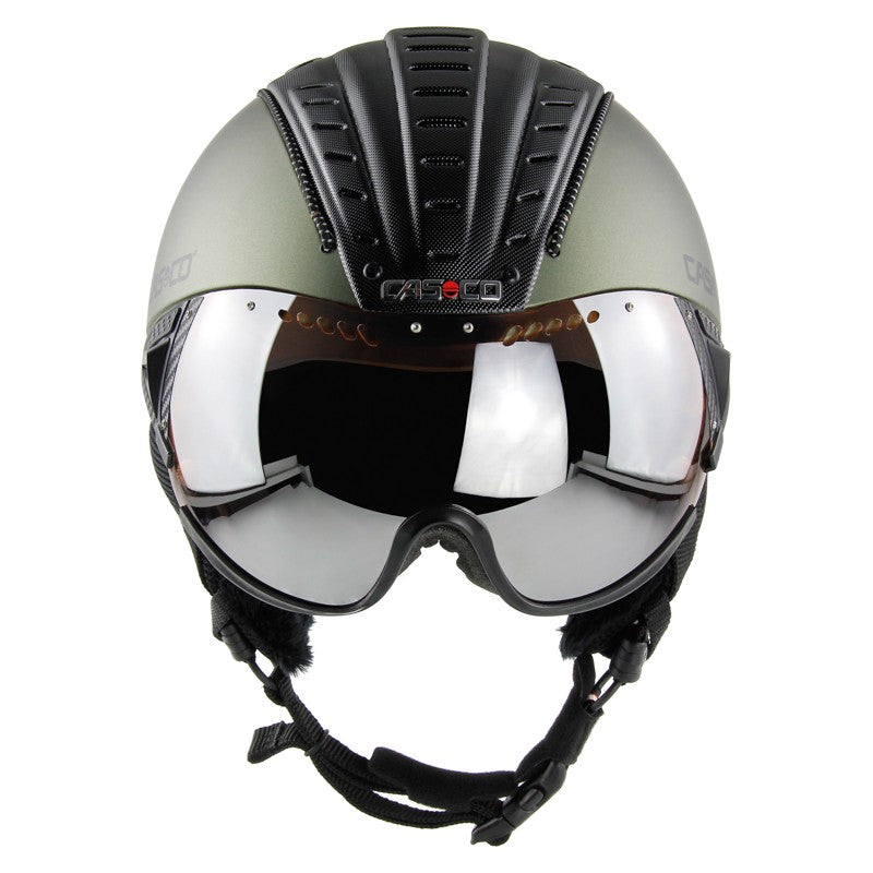 Skihelm Casco SP-2 Carbonic Visier für perfekten Schutz auf der Skipiste.