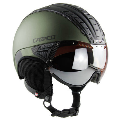 Skihelm Casco SP-2 Carbonic Visier für perfekten Schutz auf der Skipiste.