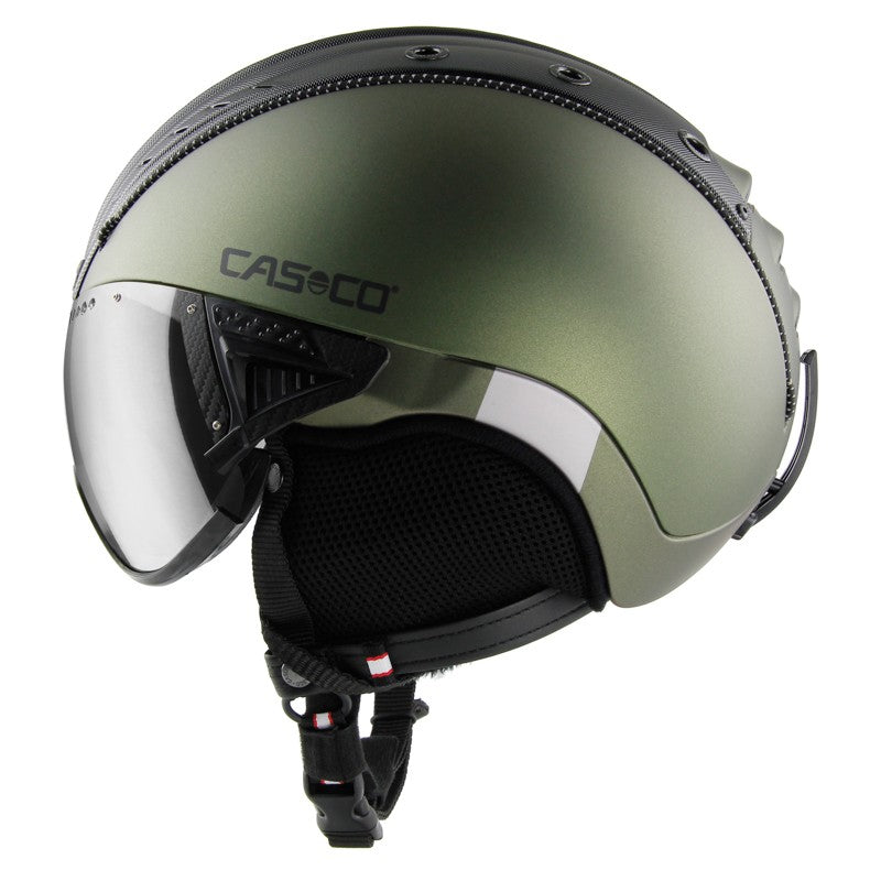 Skihelm Casco SP-2 Carbonic Visier für perfekten Schutz auf der Skipiste.