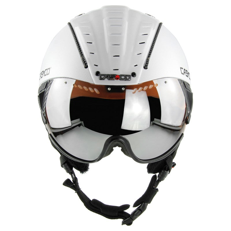 Skihelm Casco SP-2 Carbonic Visier für perfekten Schutz auf der Skipiste.