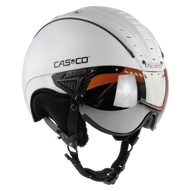 Skihelm Casco SP-2 Carbonic Visier für perfekten Schutz auf der Skipiste.