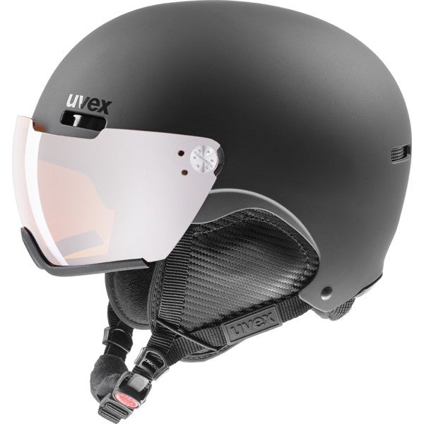 uvex - hlmt 500 visor - black mat - Skihelm mit Visier