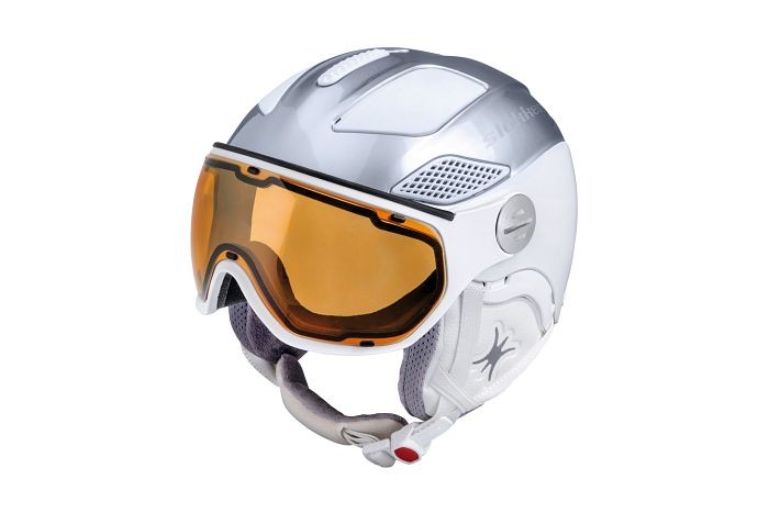 Slokker - RAIDER FREE Lady, Skihelm mit Visier polarisiert für Frauen