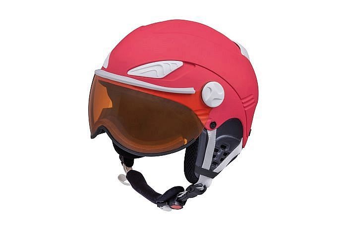 Slokker - JAKY Junior - Pink - Kinderskihelm mit Visier (2019/2020)