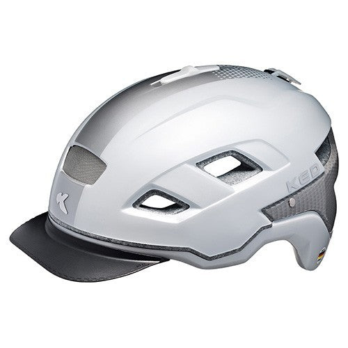 KED - Berlin; City helmet; visibility through large reflective elements Pearl Silver / M (52