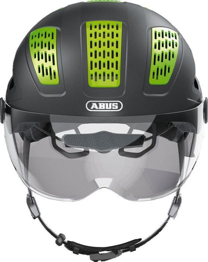 Fahrradhelm Abus Hyban 2.0 ACE mit Visier und Rücklicht ab 109,89 €