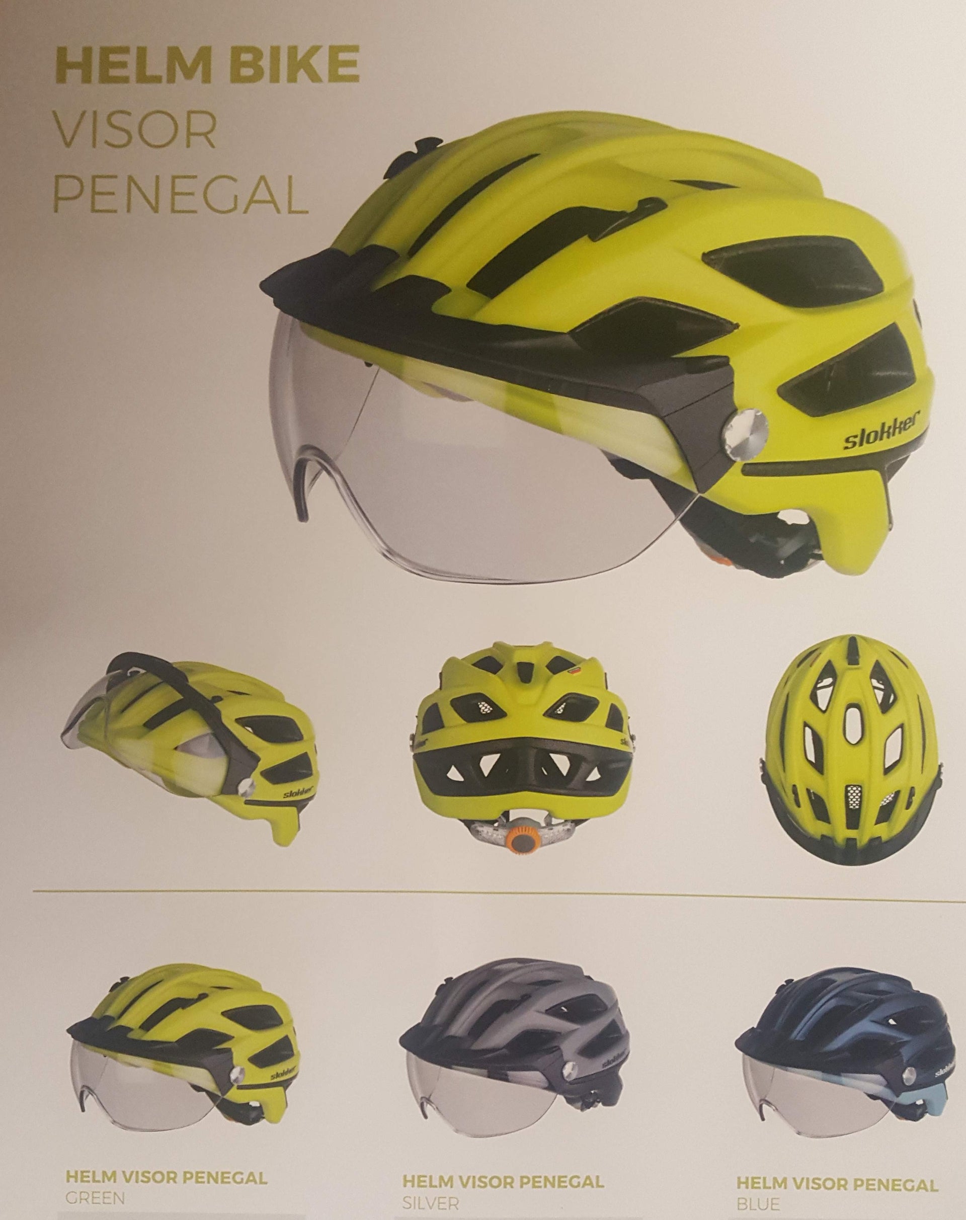 fahrradhelm konges slojd Slokker Penegal Fahrradhelm mit Visier – Helmheld