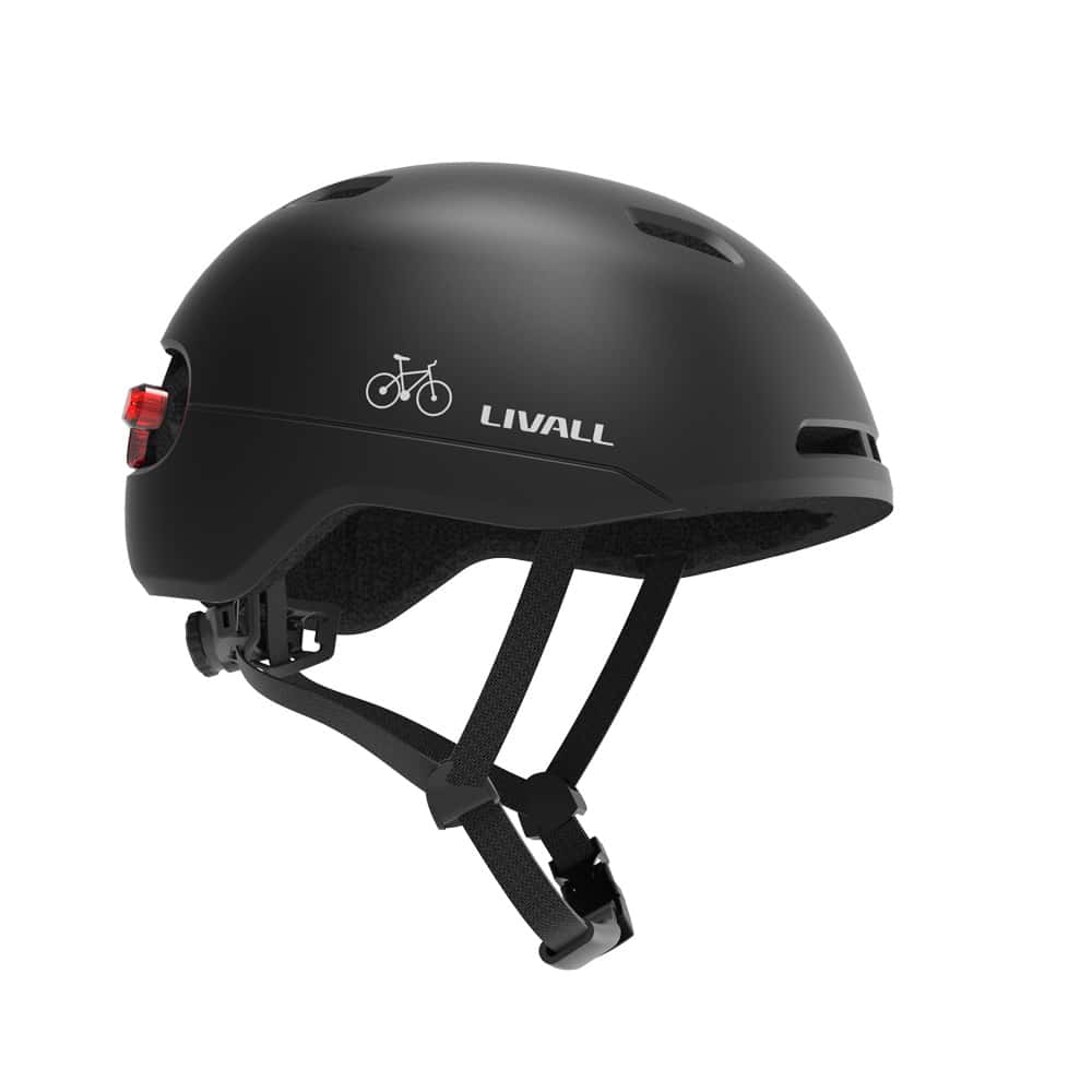 LIVALL C21 Urban Helm in Schwarz - Perspektive von schräg hinten